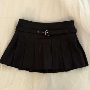 Zara Black Pleated Mini Skirt Size S